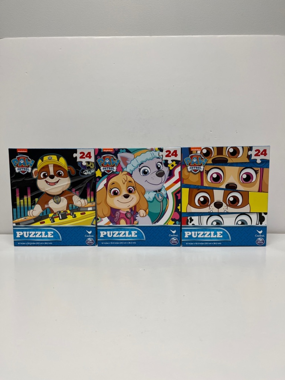 Paw Patrol Jigsaw Puzzle 24 Piece - Assorted Puzzles Lot of 3
